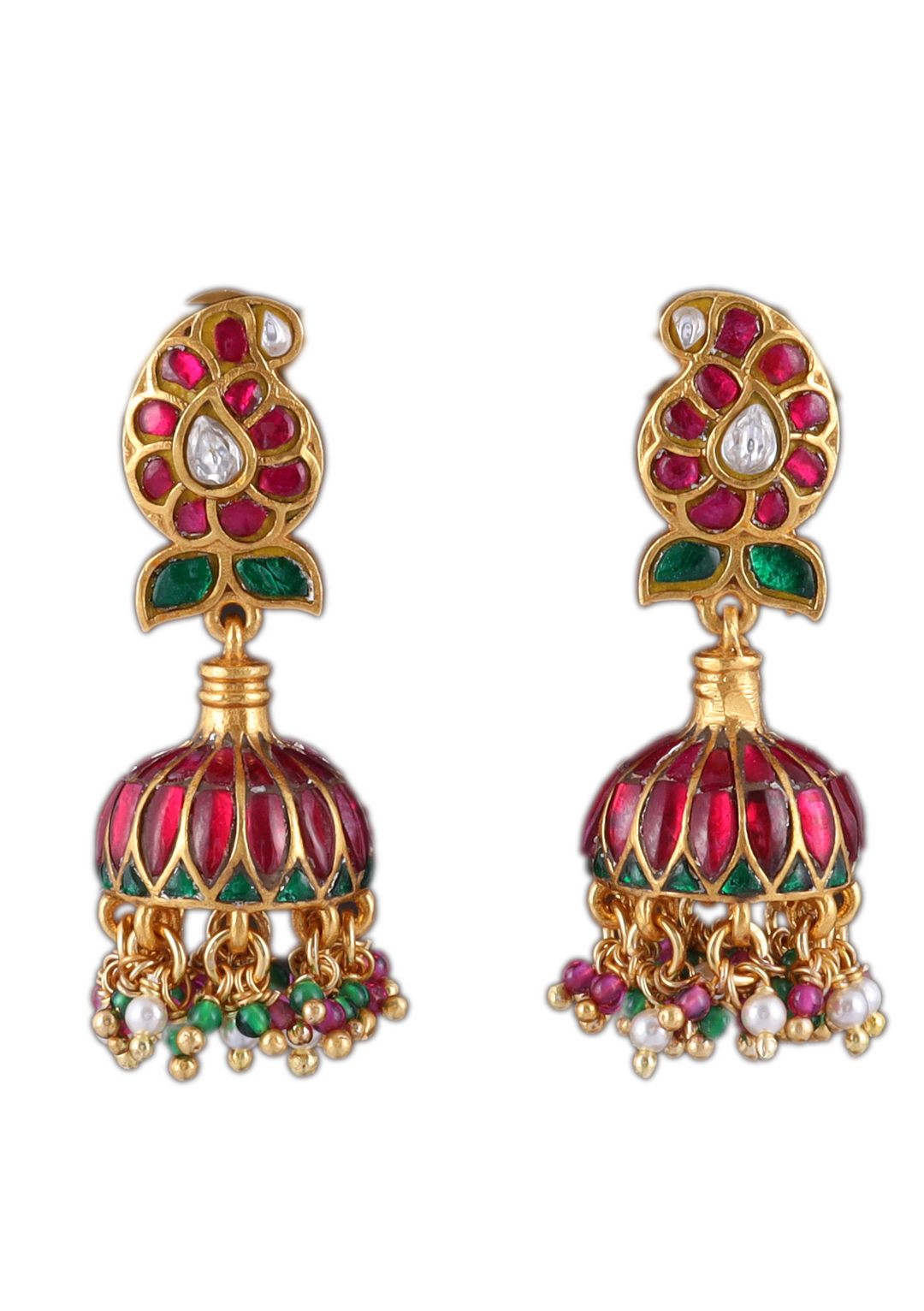 Bhavini Jadau Kundan Elegant Jhumka Earring