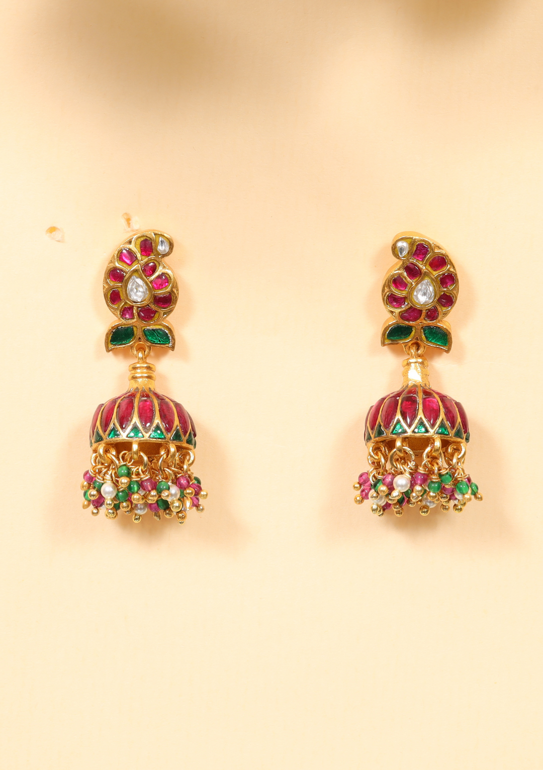 Bhavini Jadau Kundan Elegant Jhumka Earring
