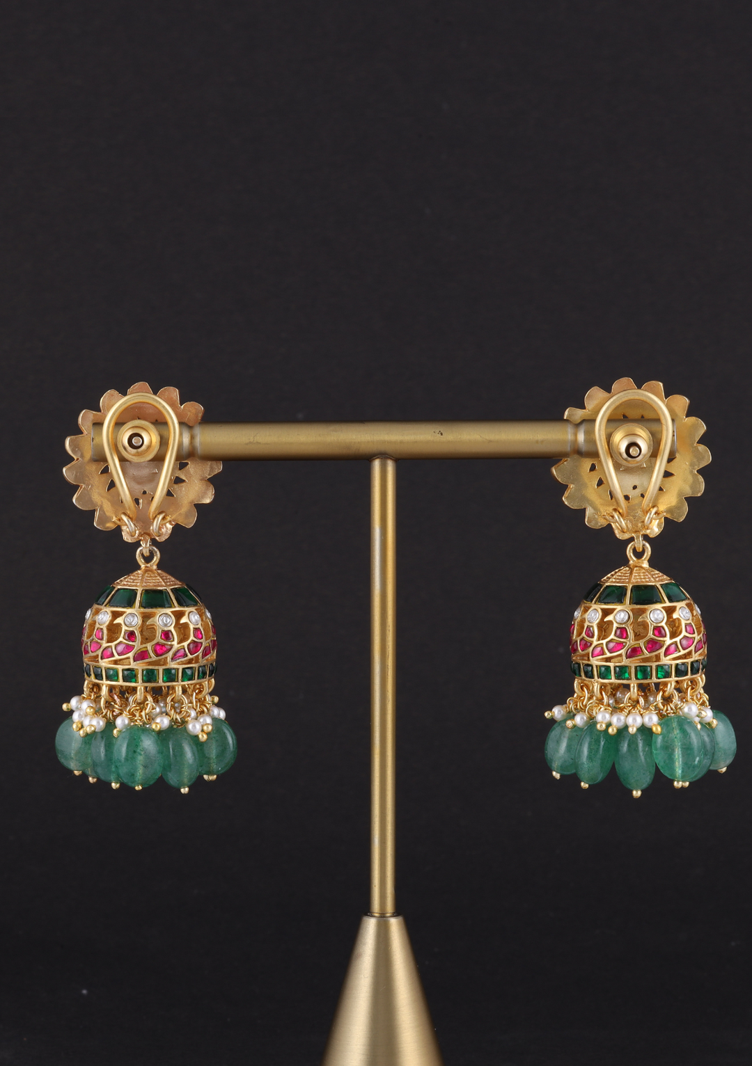 Abha Designer Jadau Kundan Jhumka Earring