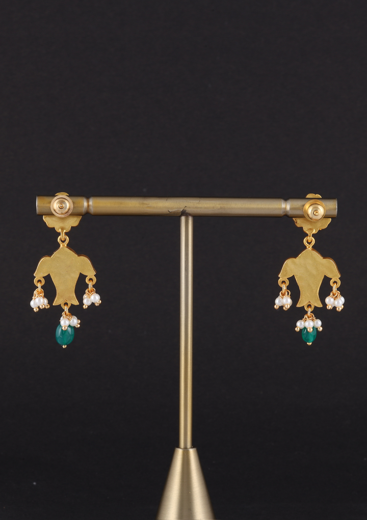 Kritika Jadau Kundan Fish Motif Earring