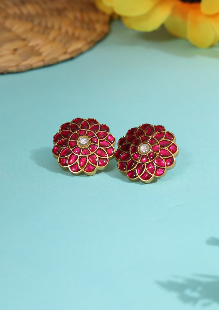 Revati Jadau Kundan Stud Earring