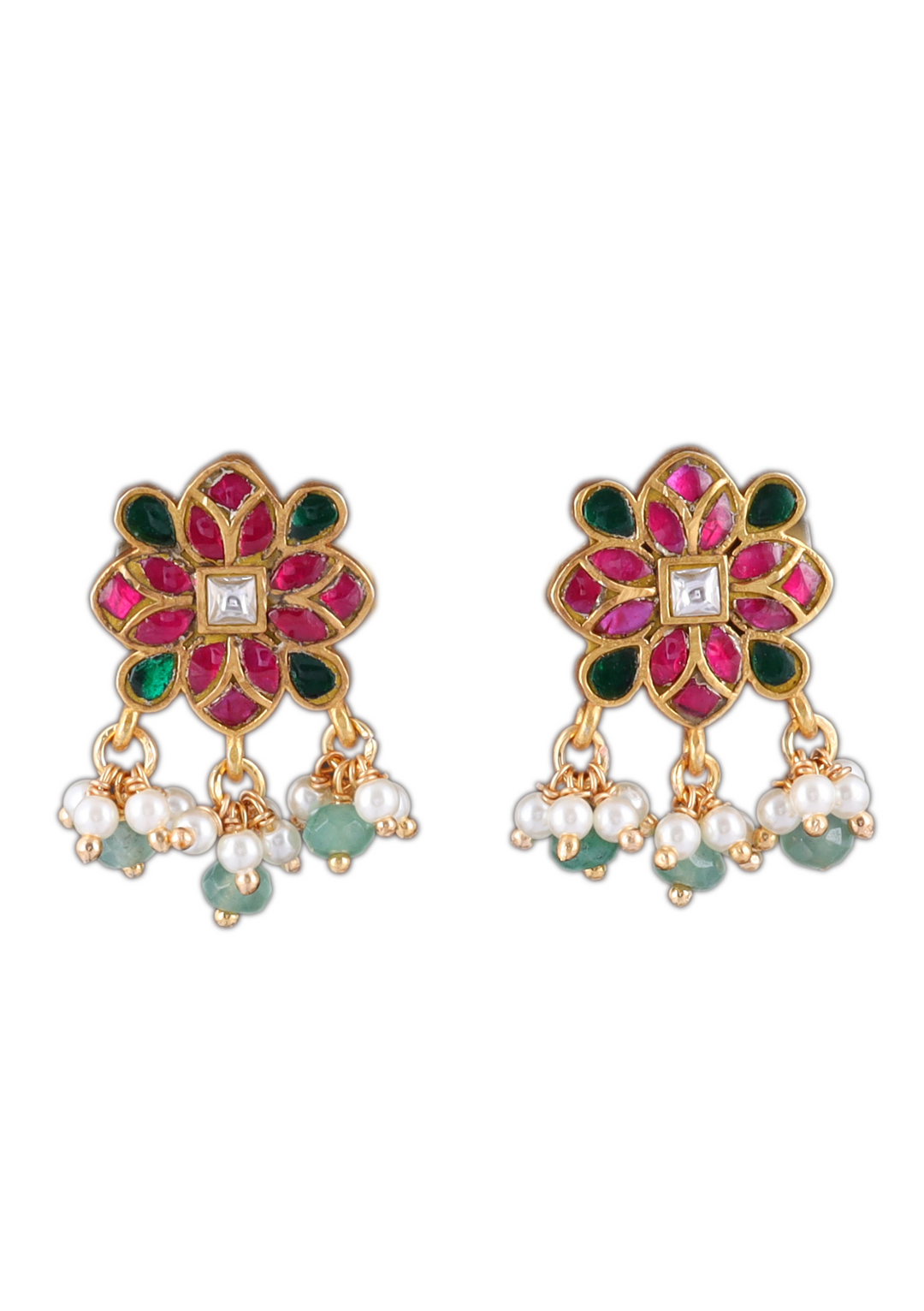 Hina Jadau Kundan Stud Earring