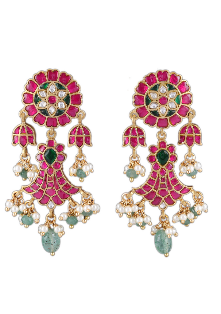 Vinisha Jadau Kundan Floral Earring