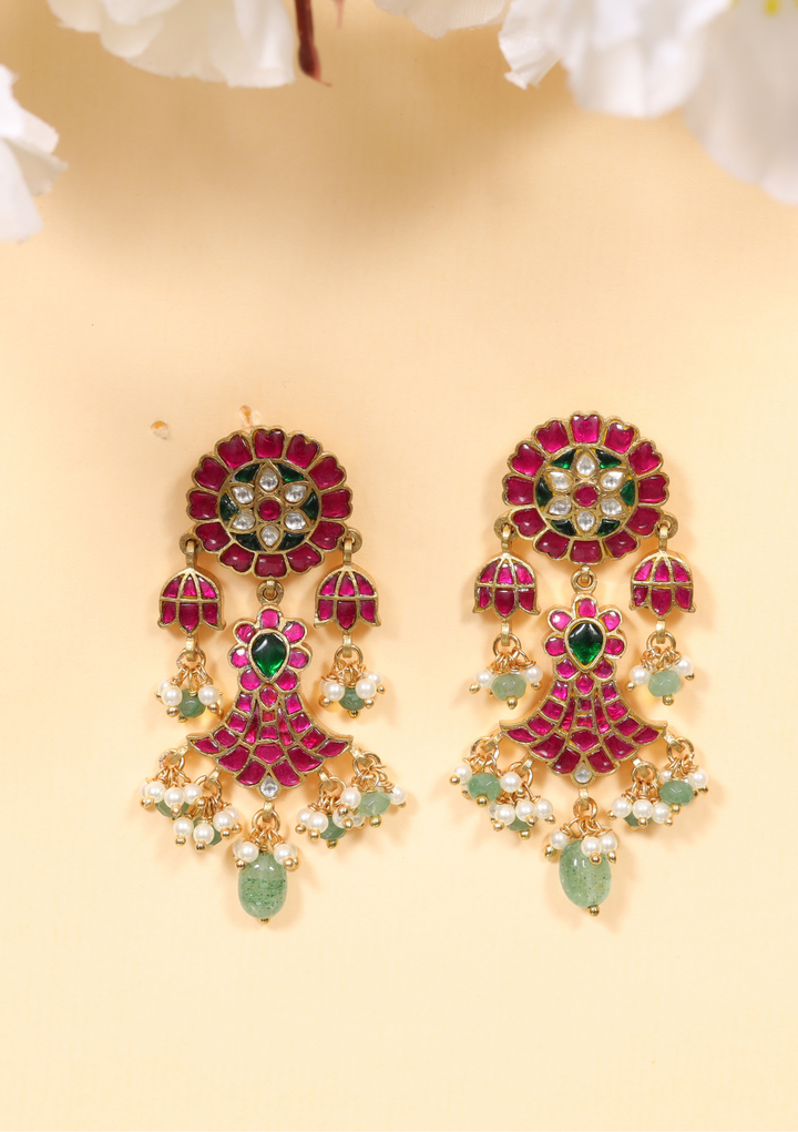 Vinisha Jadau Kundan Floral Earring