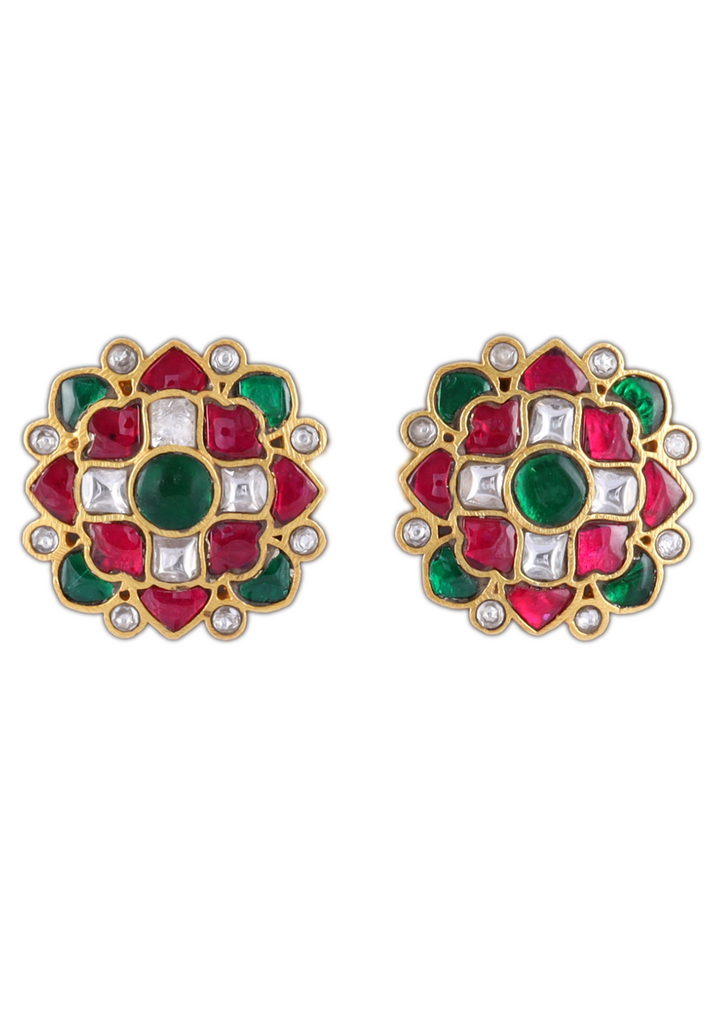 Ishika Jadau Kundan Minimal Stud Earring