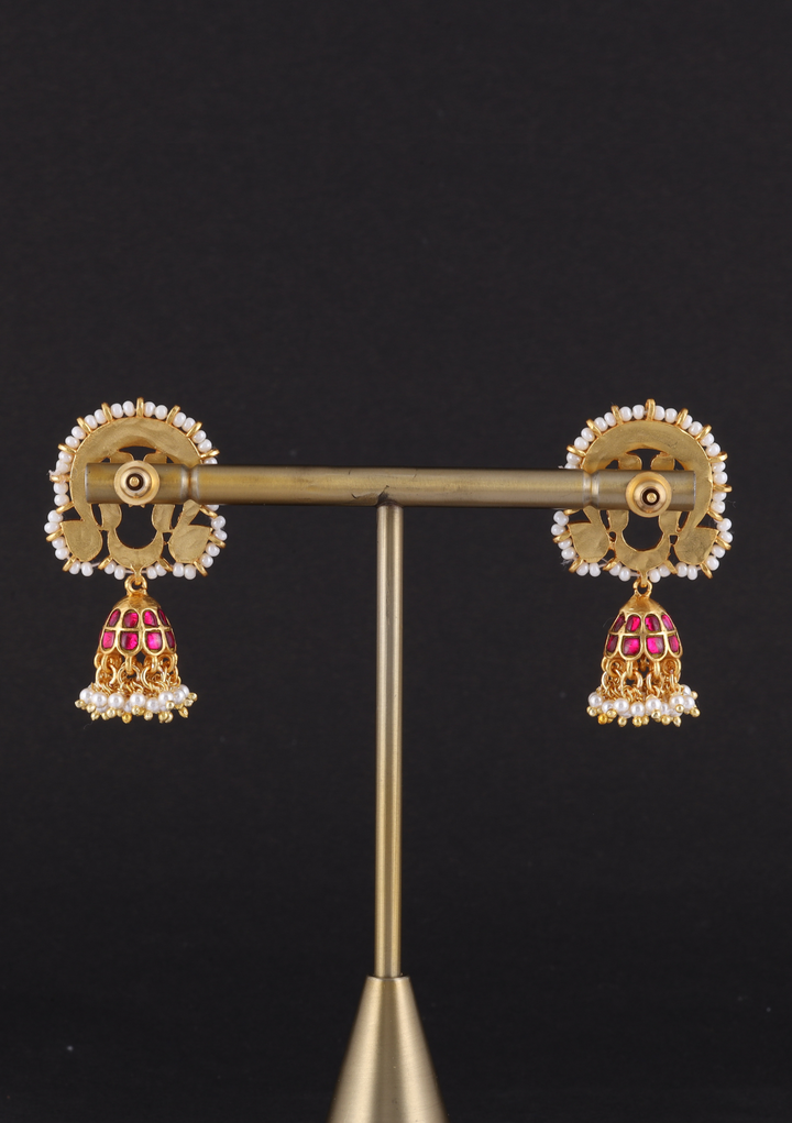 Kanika Jadau Kundan Jhumka Earring