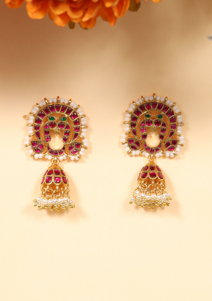 Kanika Jadau Kundan Jhumka Earring