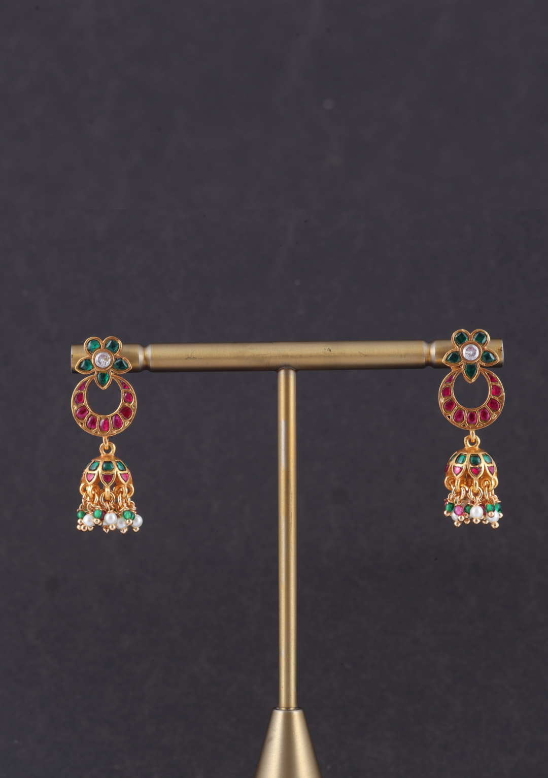Flawless Jadau Kundan Designer Jhumka Earrings