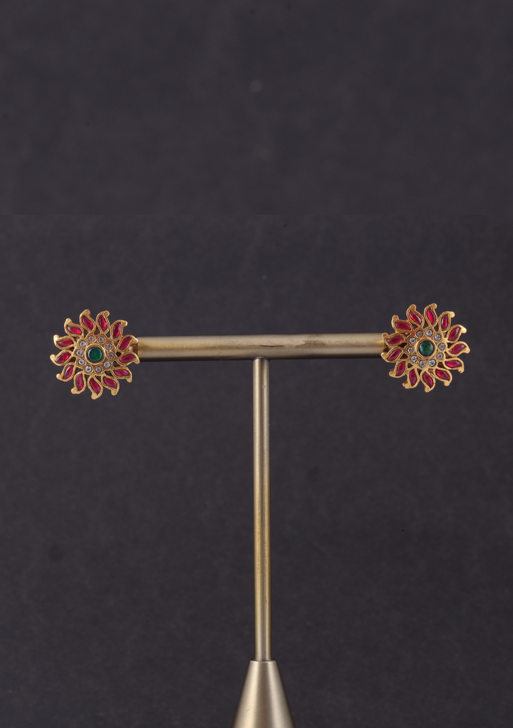 Cute and Simple Designer Jadau Kundan Stud Earrings