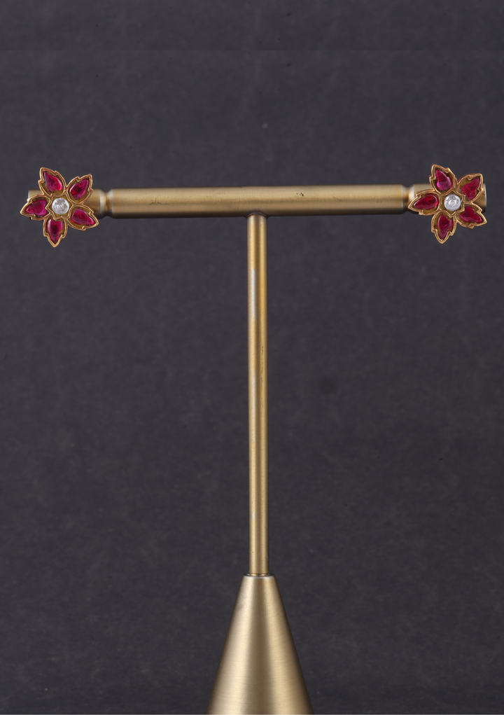 Elite Jadau Kundan Designer Stud Earrings