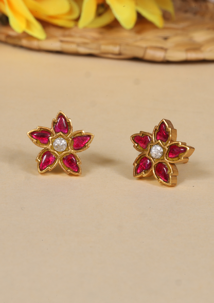 Elite Jadau Kundan Designer Stud Earrings