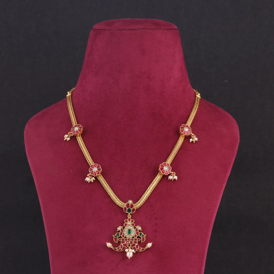 Stylized Designer Jadau Kundan Short Necklace