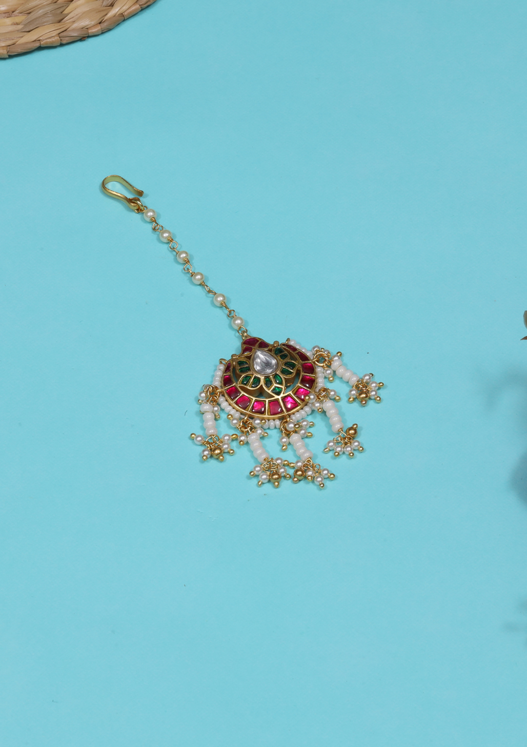 Kashvi Jadau Kundan Designer Maangtikka