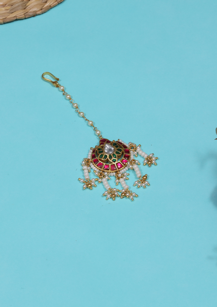 Kashvi Jadau Kundan Designer Maangtikka