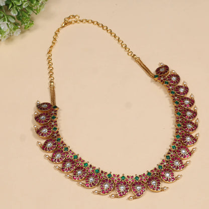 Classic and Simple Designer Mango Jadau Kundan Haram Necklace