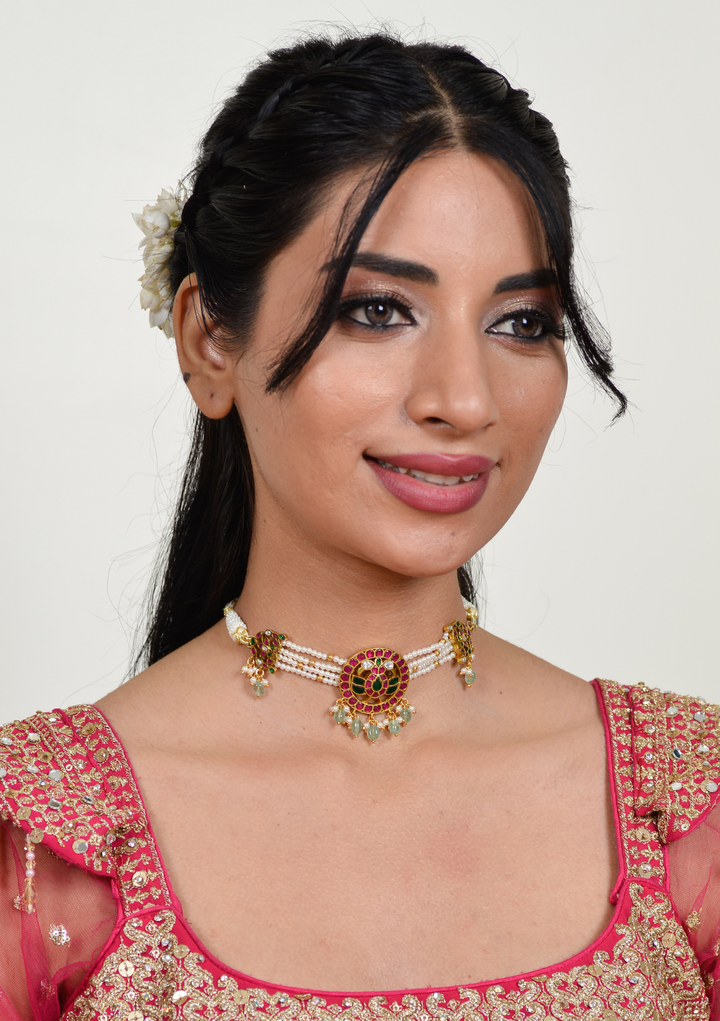 Bhavya Jadau Kundan Choker Necklace