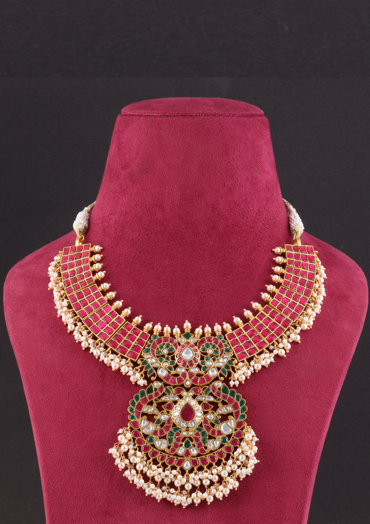 Prisha Jadau Kundan Heavy Necklace