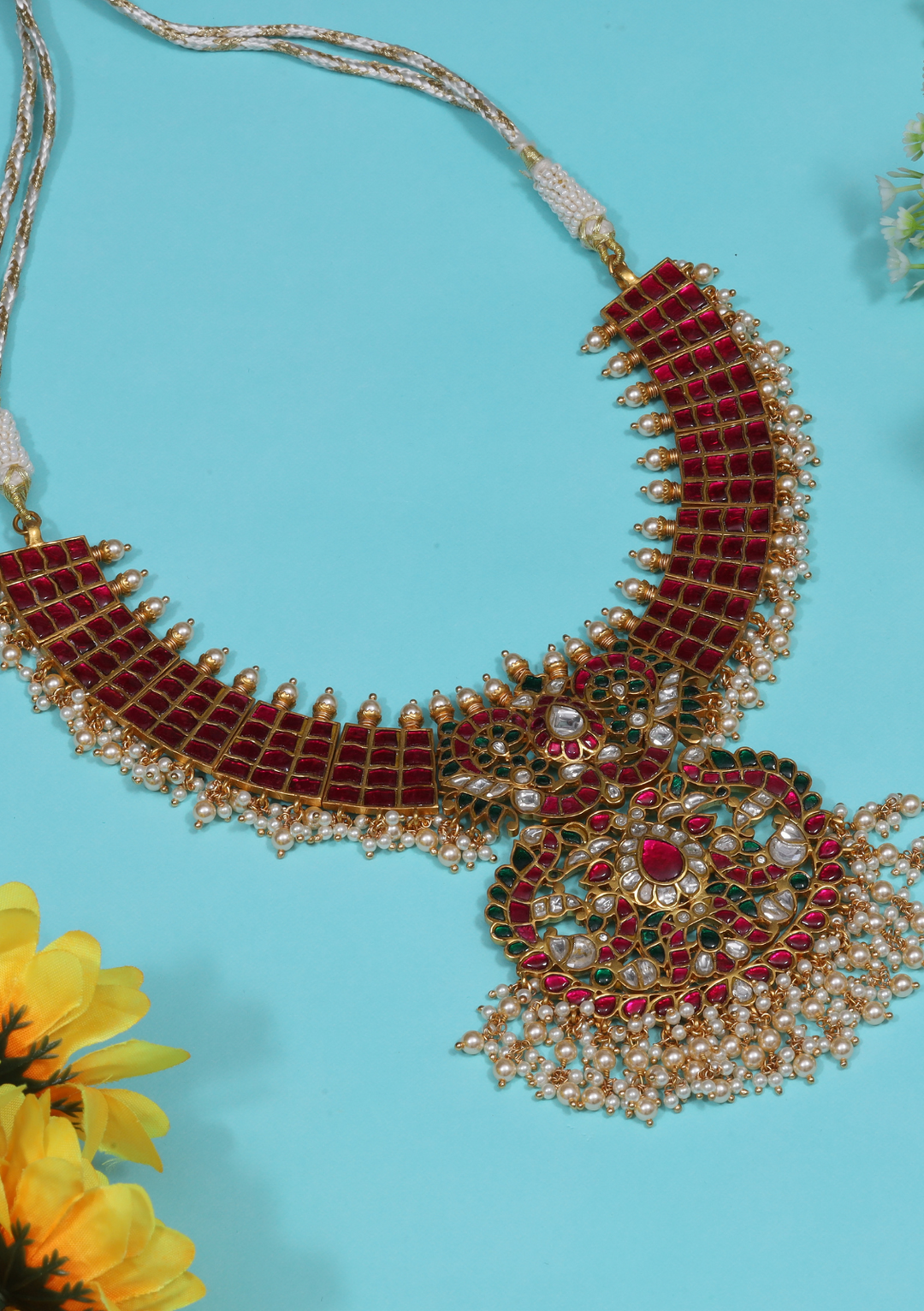 Prisha Jadau Kundan Heavy Necklace