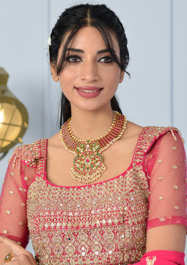 Prisha Jadau Kundan Heavy Necklace