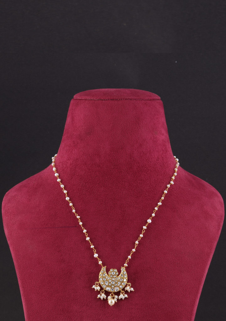 Navya White Jadau Kundan Necklace