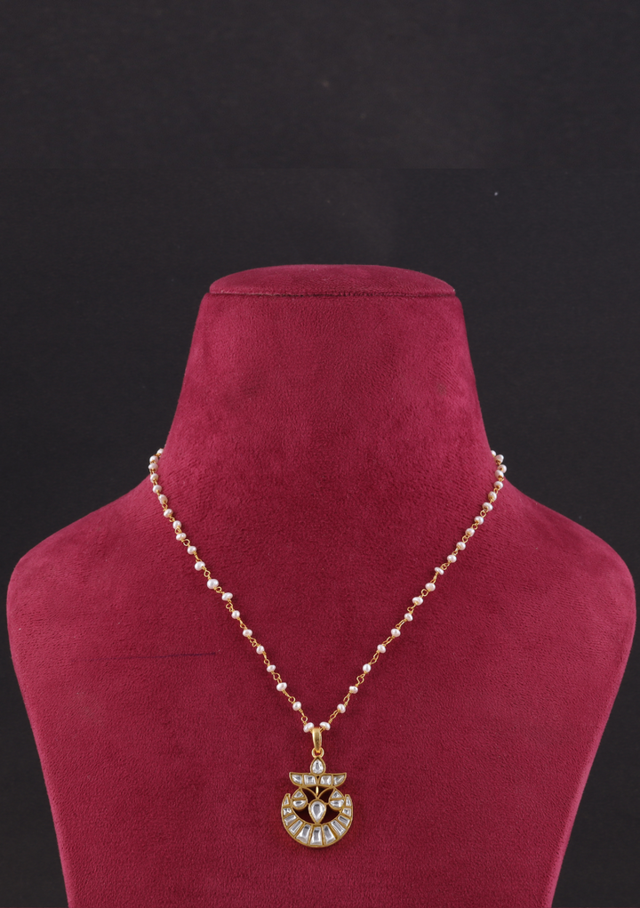 Aditi White Jadau Kundan Necklace