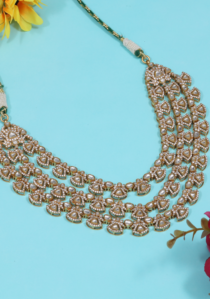 Kirti Jadau Kundan Layered Royal Bridal Necklace