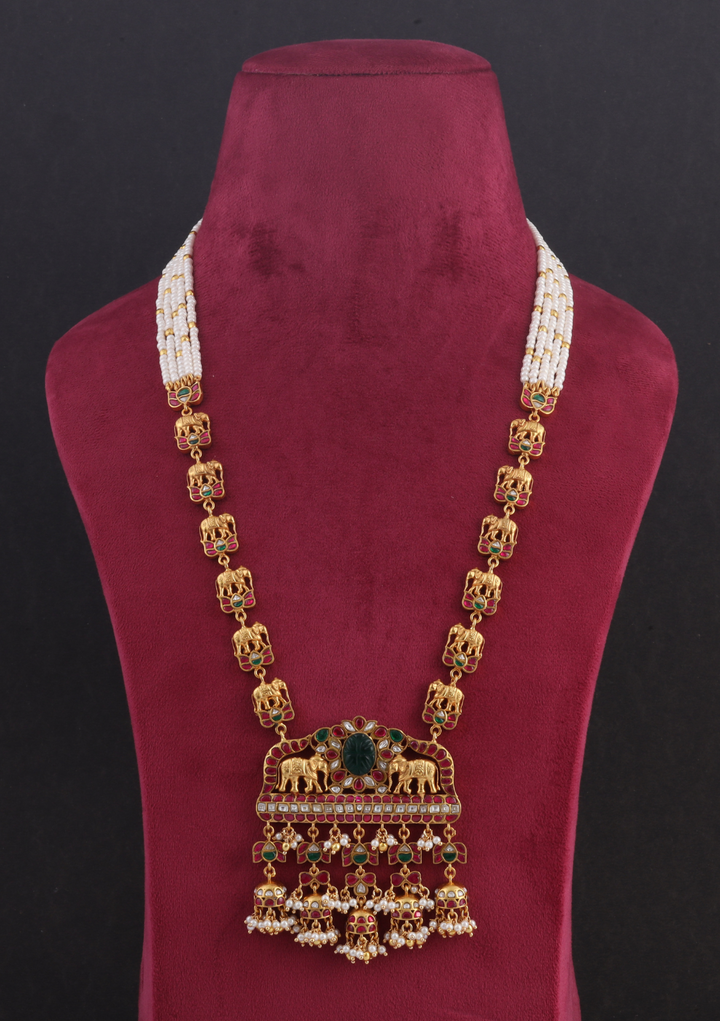 Classic Maharani Jadau Kundan Long Necklace