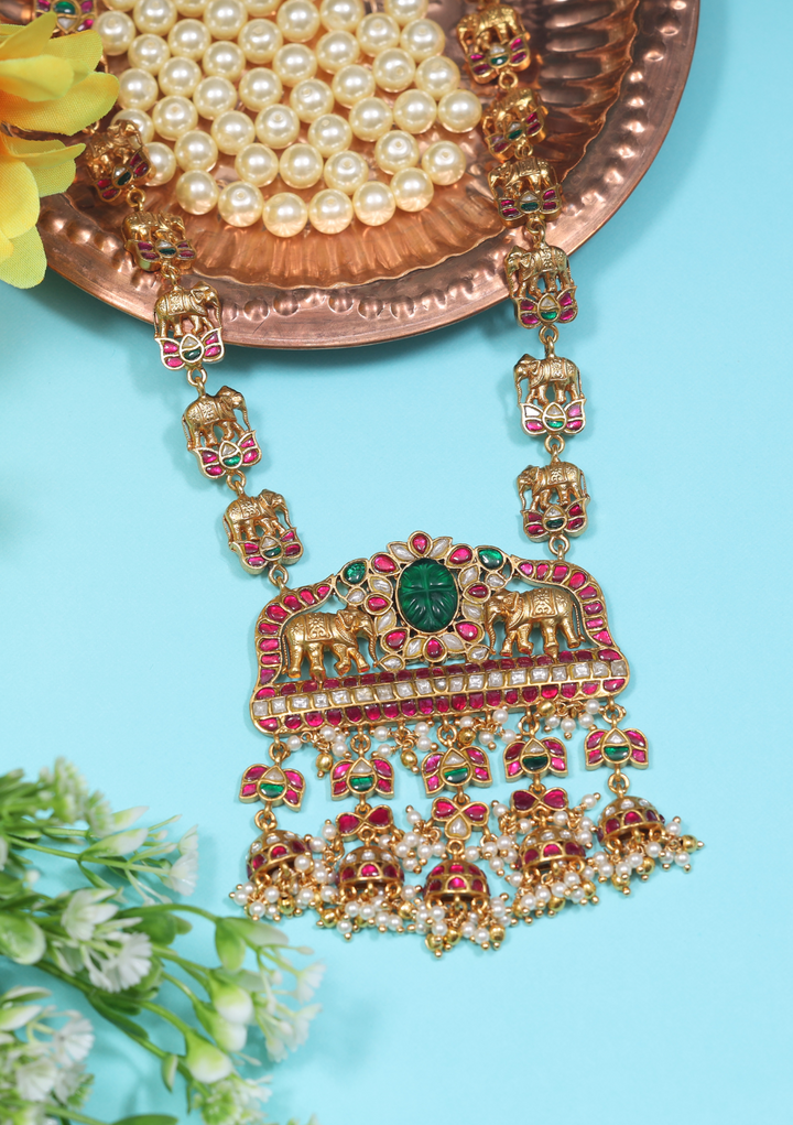 Classic Maharani Jadau Kundan Long Necklace
