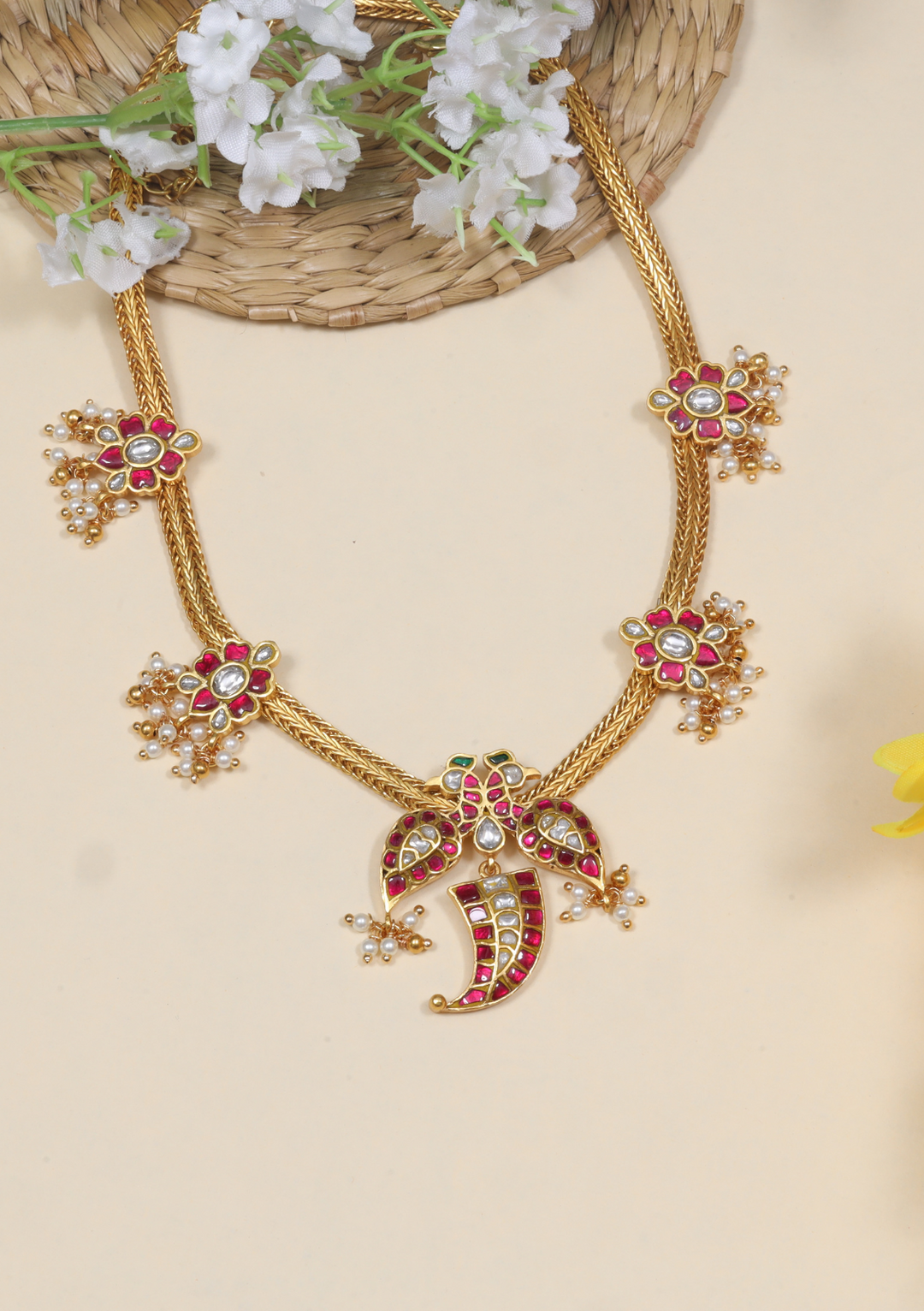 Timeless and Regal Jadau Kundan Short Necklace
