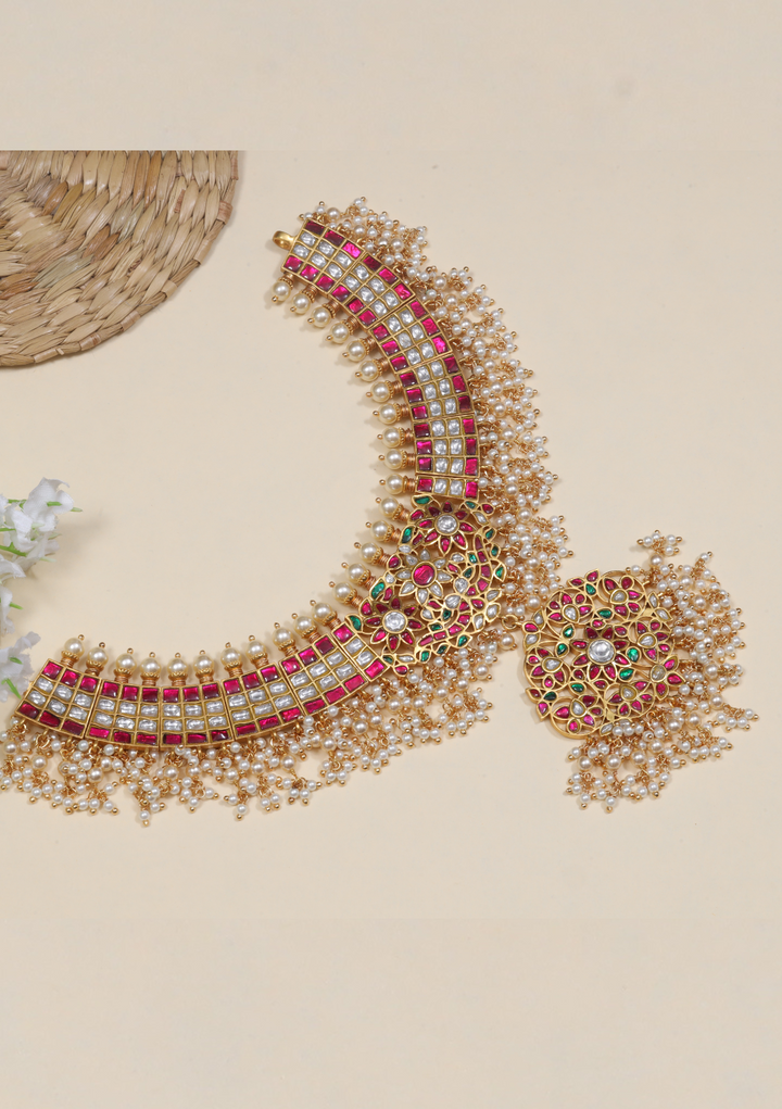 Traditional Bridal Designer Jadau Kundan Necklace