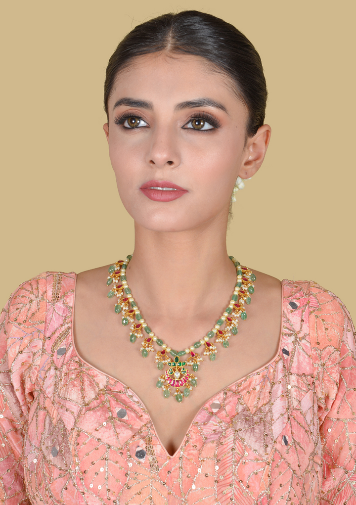 Jadau Kundan Traditional simple Necklace