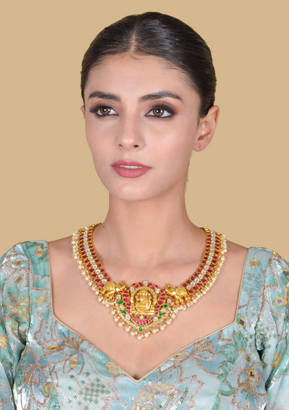 Lakshmi Nakshi Designer Heavy look Jadau Kundan Necklace