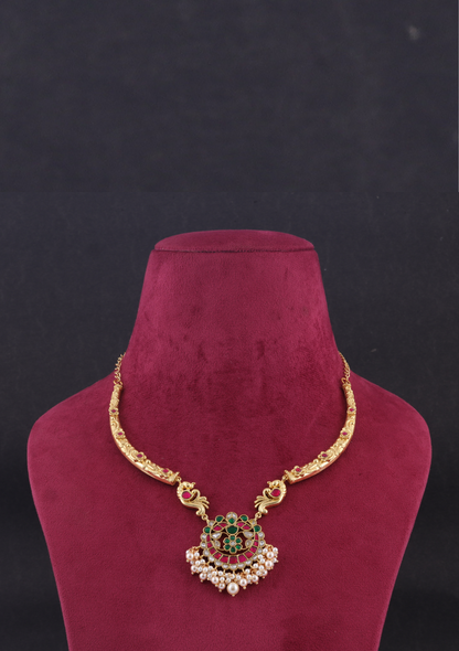 Exquisite Designer Jadau Kundan Hasli Necklace