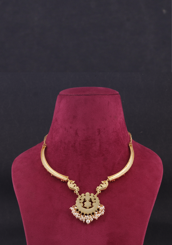 Exquisite Designer Jadau Kundan Hasli Necklace