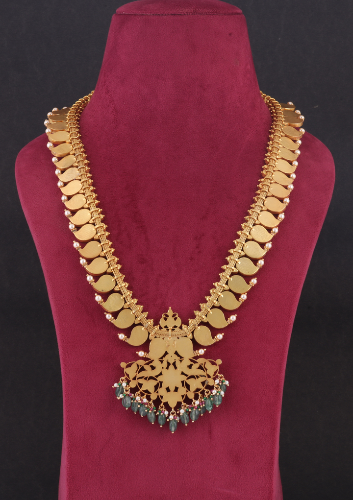 Stylish and Classic Jadau Kundan Long Mango Haram