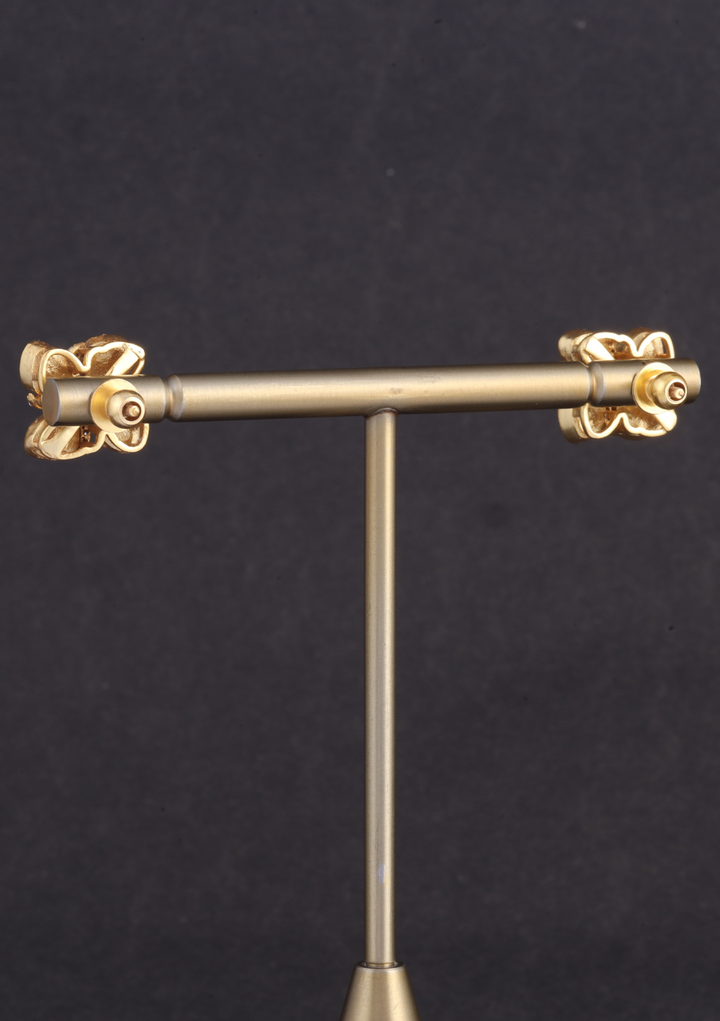 Unique and Simple Moissanite Polki Necklace Earring Set