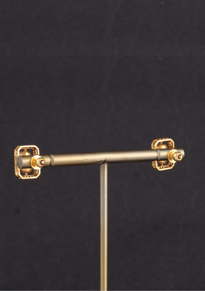 Minimal Elegant Moissanite Polki Necklace Earring Set