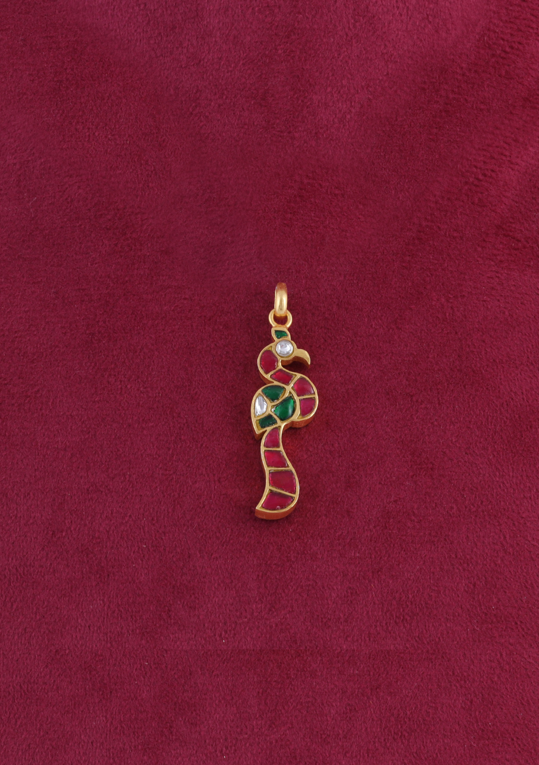 Elegant Peacock Designer Kundan Pendant