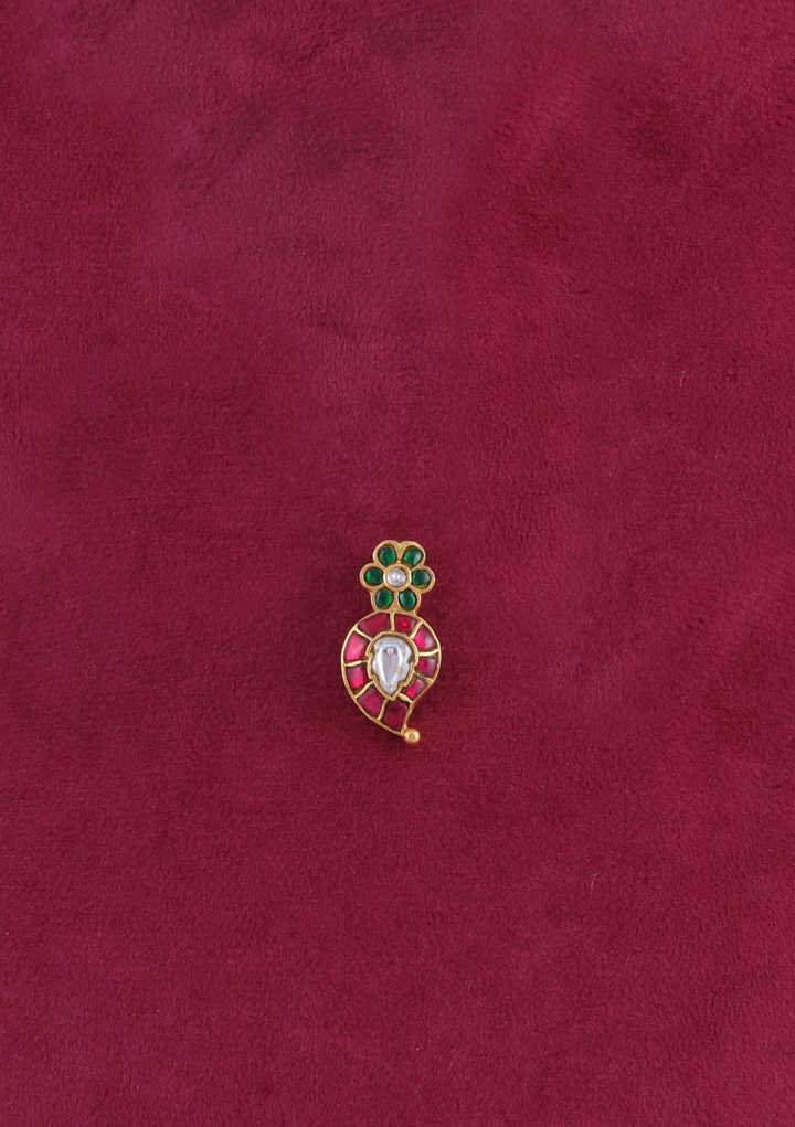 Cute Little Mango Jadau Kundan Pendant