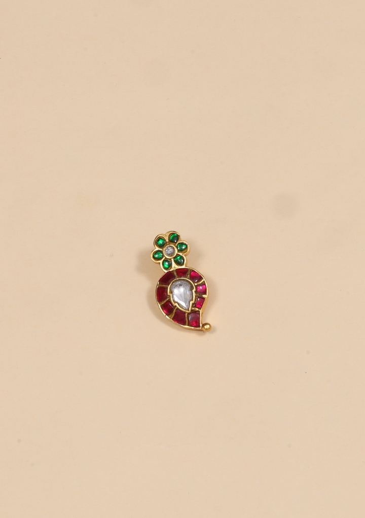 Cute Little Mango Jadau Kundan Pendant