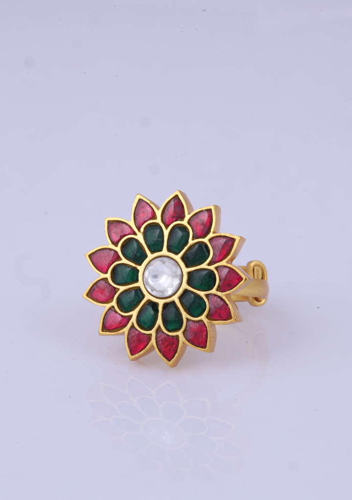 Stylish Designer Jadau Kundan Ring