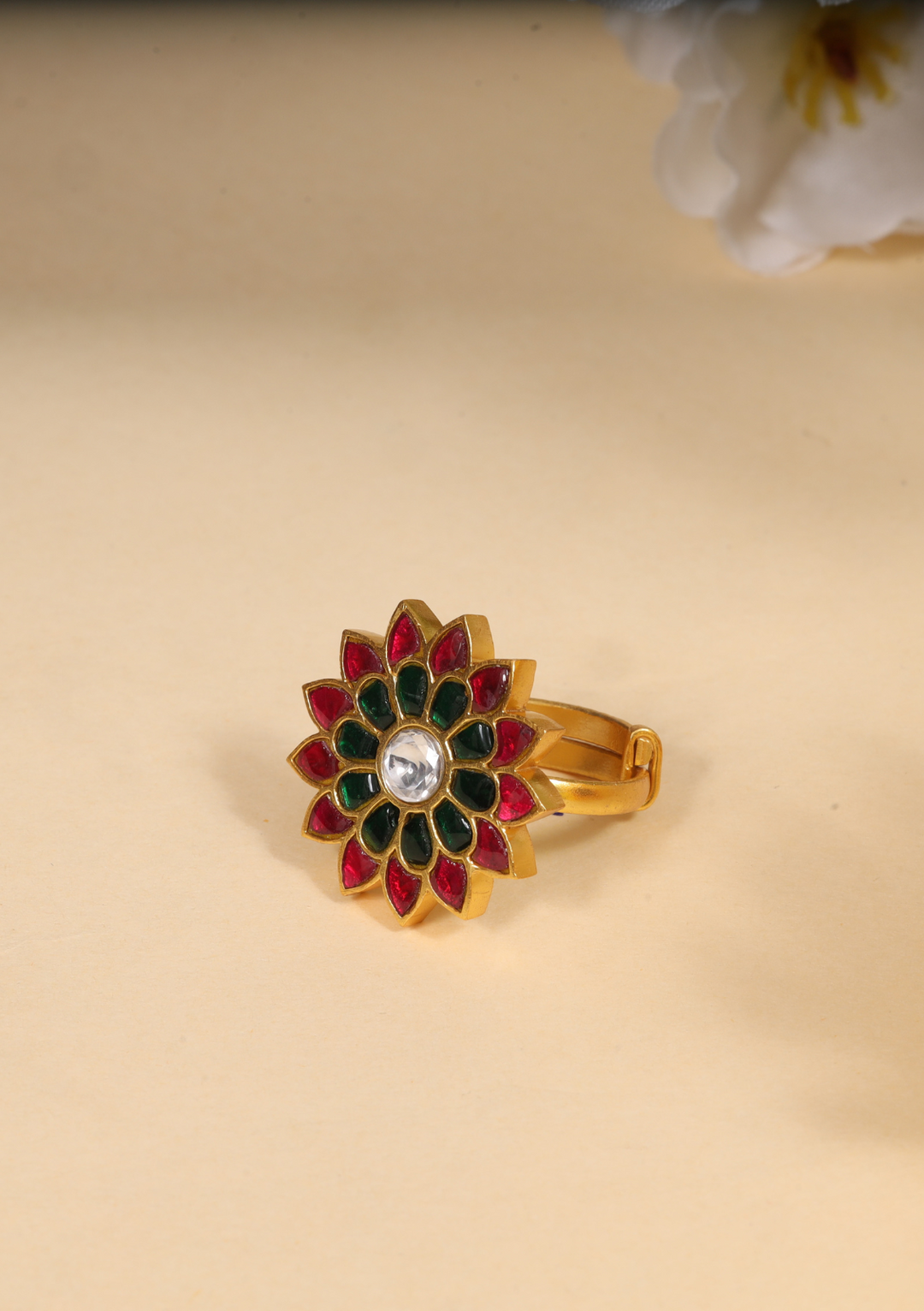 Stylish Designer Jadau Kundan Ring