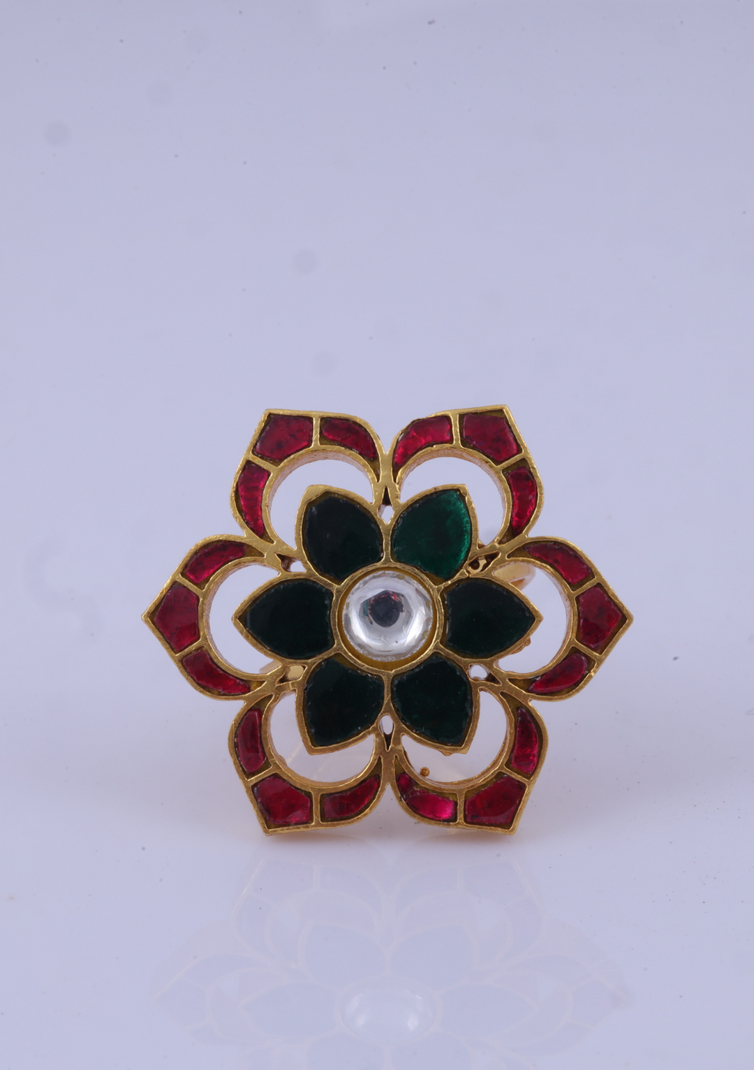 Real Jadau Kundan Designer Ring