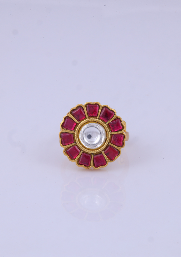 Simple Beautiful Jadau Kundan Ring