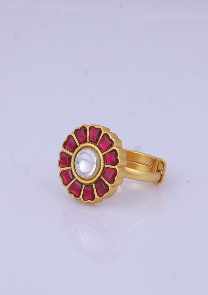 Simple Beautiful Jadau Kundan Ring