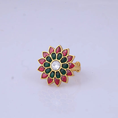 Stylish Designer Jadau Kundan Ring