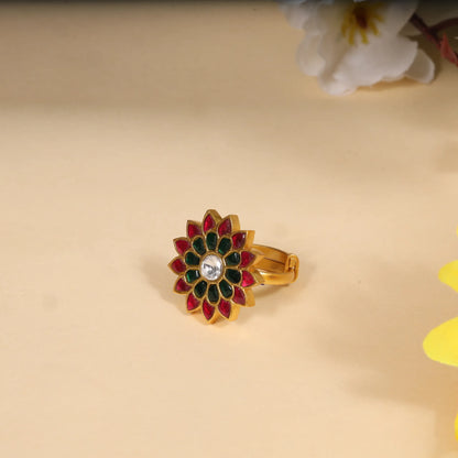 Stylish Designer Jadau Kundan Ring