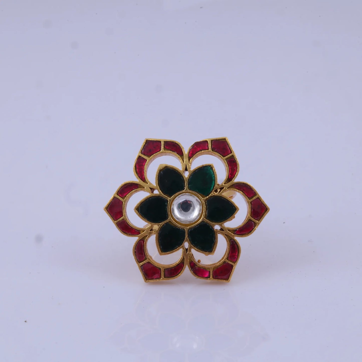 Real Jadau Kundan Designer Ring