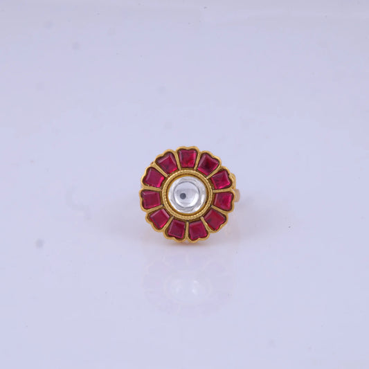 Simple Beautiful Jadau Kundan Ring